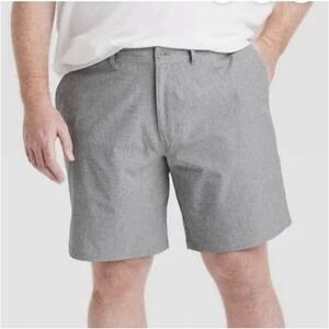 Goodfellow & Co Men's Big & Tall 9" Hybrid Swim Shorts Gray Sz 46 NWT